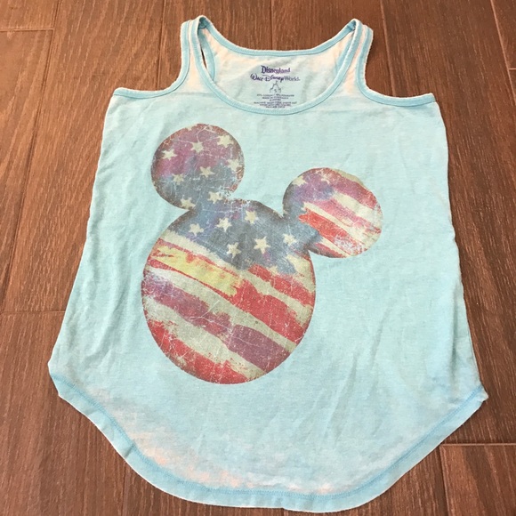 Disney Tops - Disneyland American Flag Mickey Mouse shirt